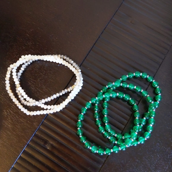 Beaded bracelets set of two - Picture 8 of 9